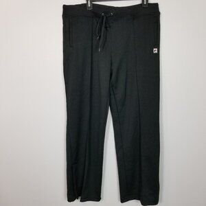 FILA SPORT Women's Stretch Straight Leg Workout Pants Black Size XL ~ 4494